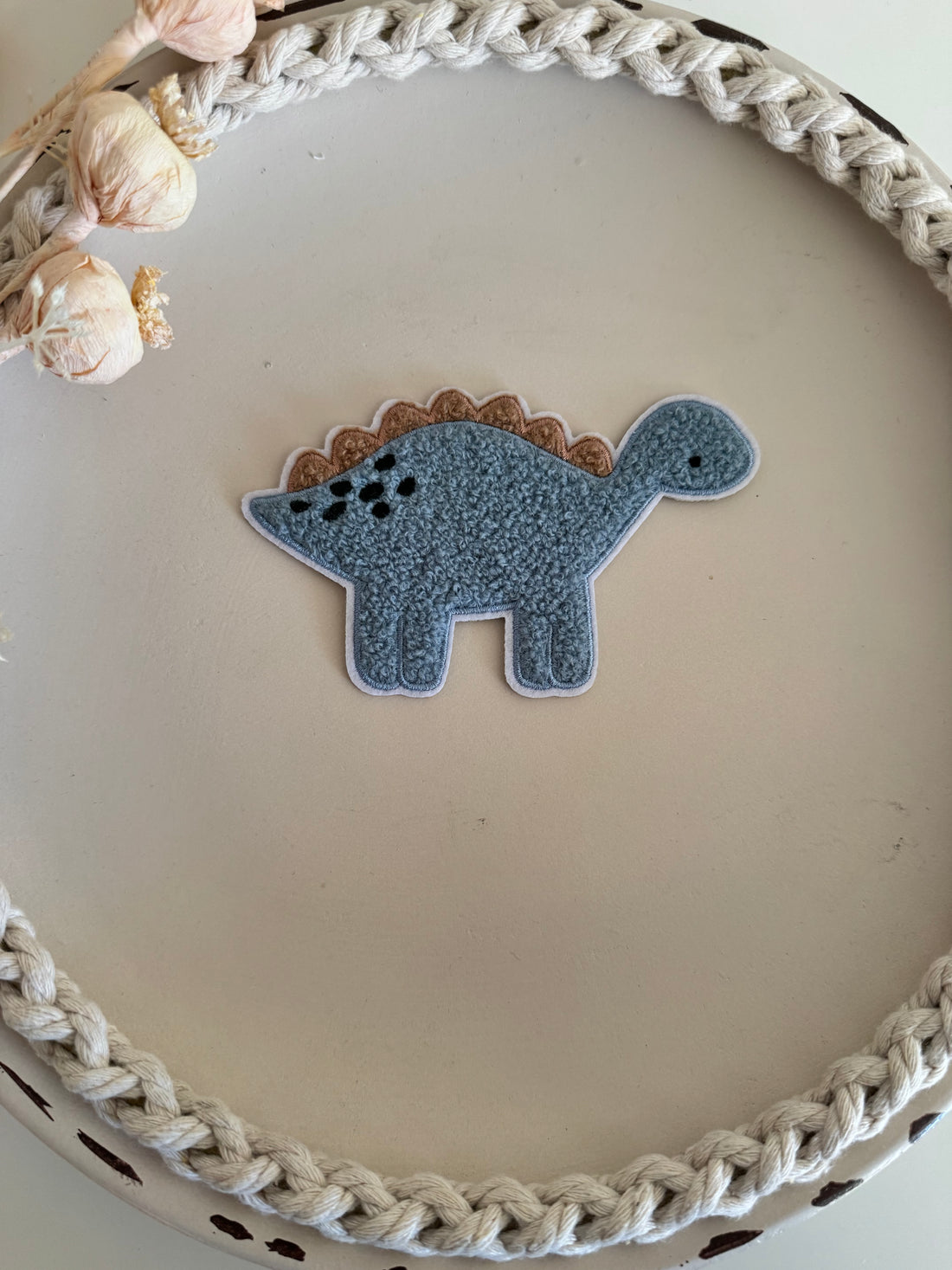 Chenillepatch Dino Kollege Frechdachs Breite 12 (zum Aufbügeln) 3100-0053