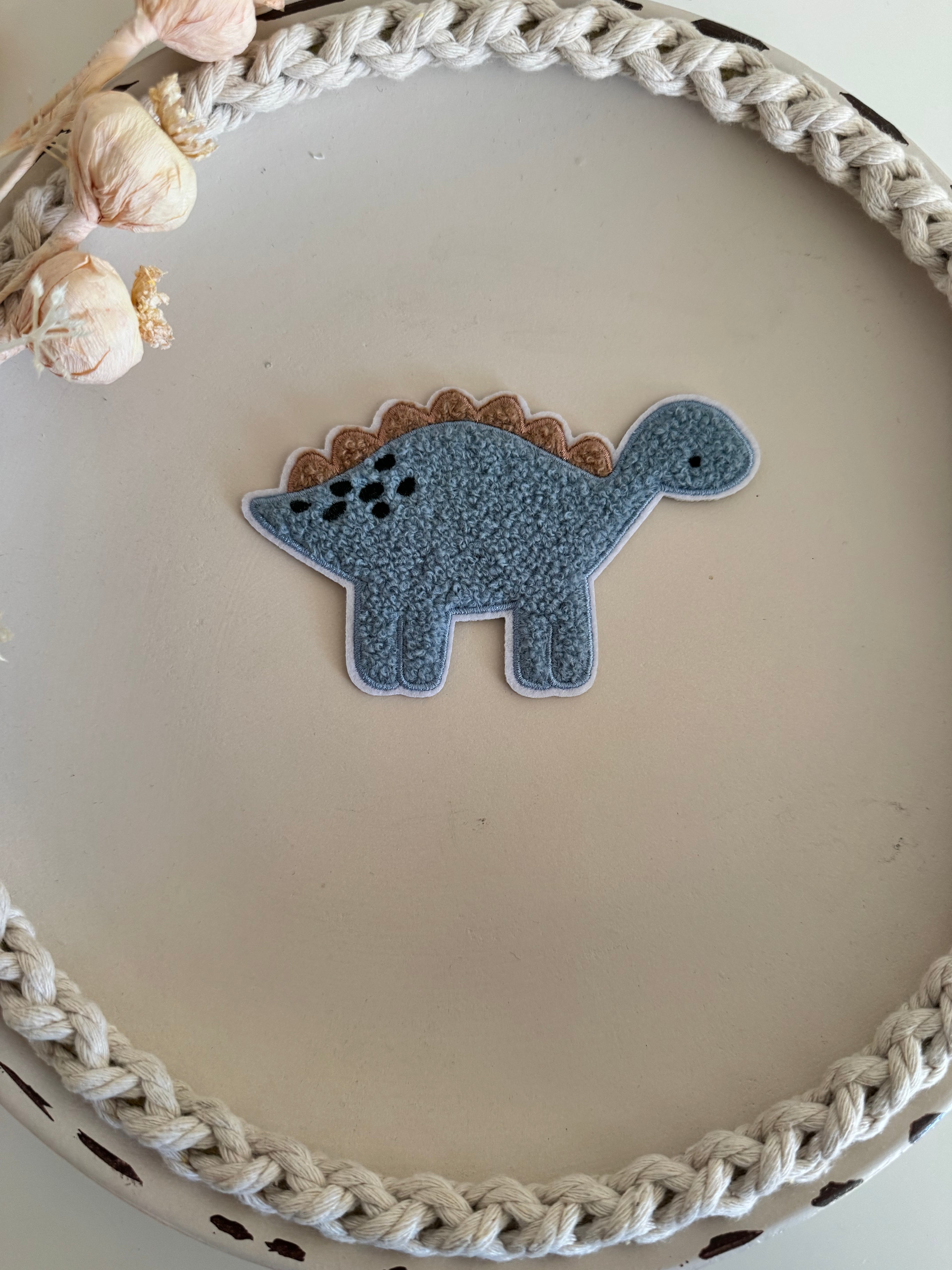 Chenillepatch Dino Kollege Frechdachs Breite 12 (zum Aufbügeln) 3100-0053