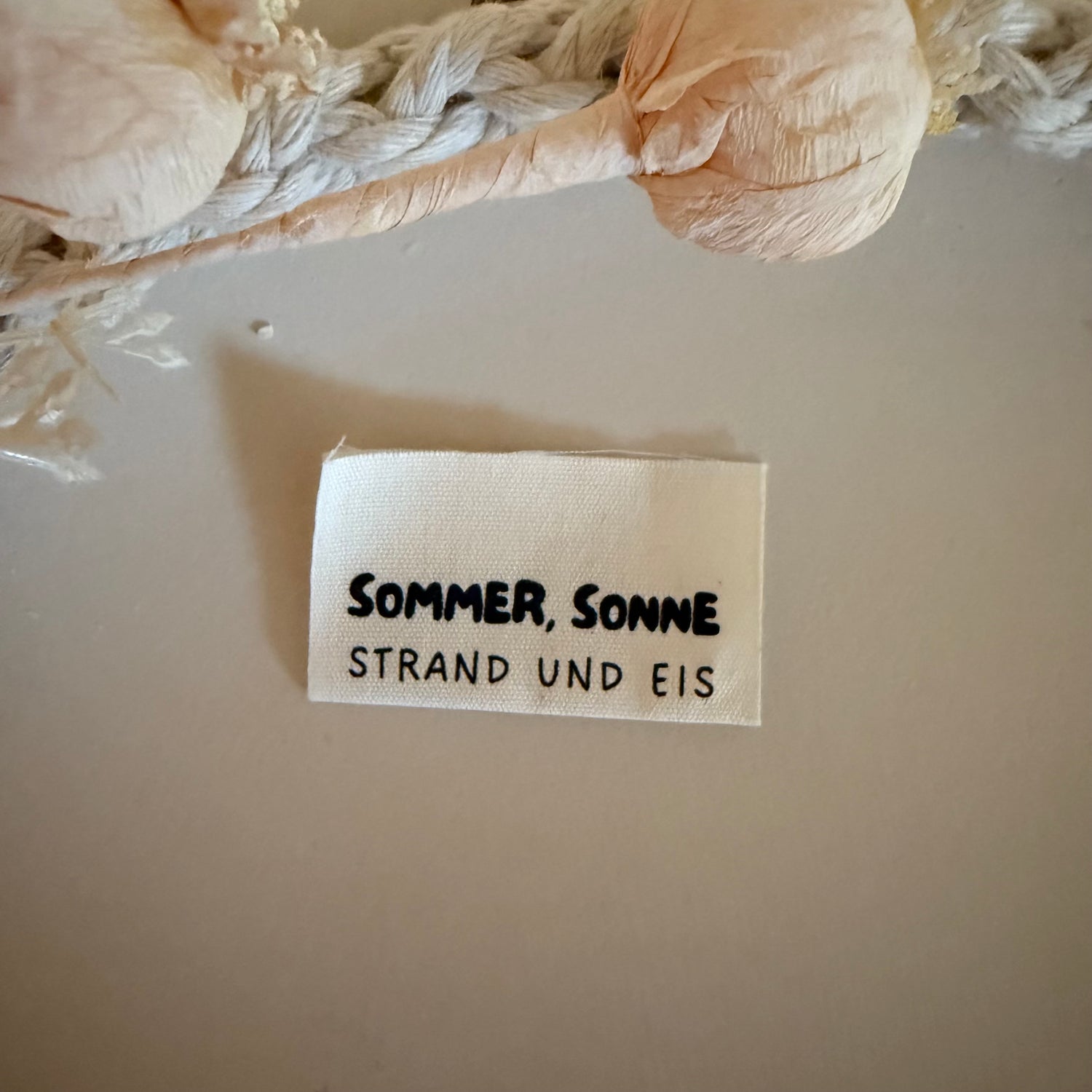 1 Set (5 Stück) Baumwolllabel Sommer, Sonne, Strand und Eis 1600-0041