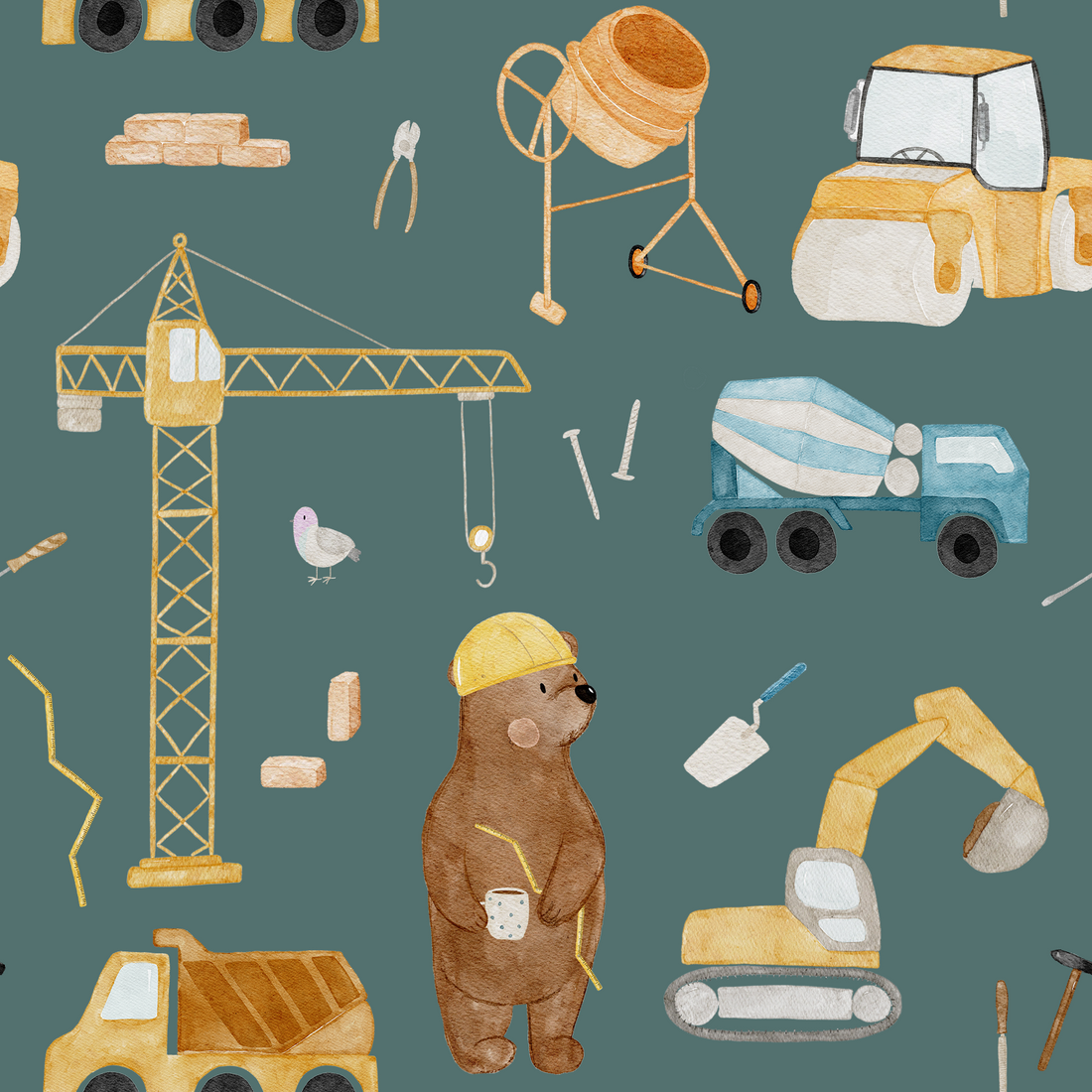 0.5m Lagerware Baubärbeiter Bernd Hejhanni 25-0041