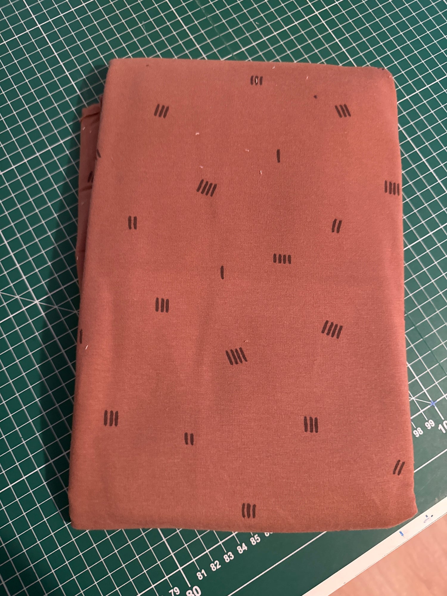 Rest 0,85 stripes Braun French Terry