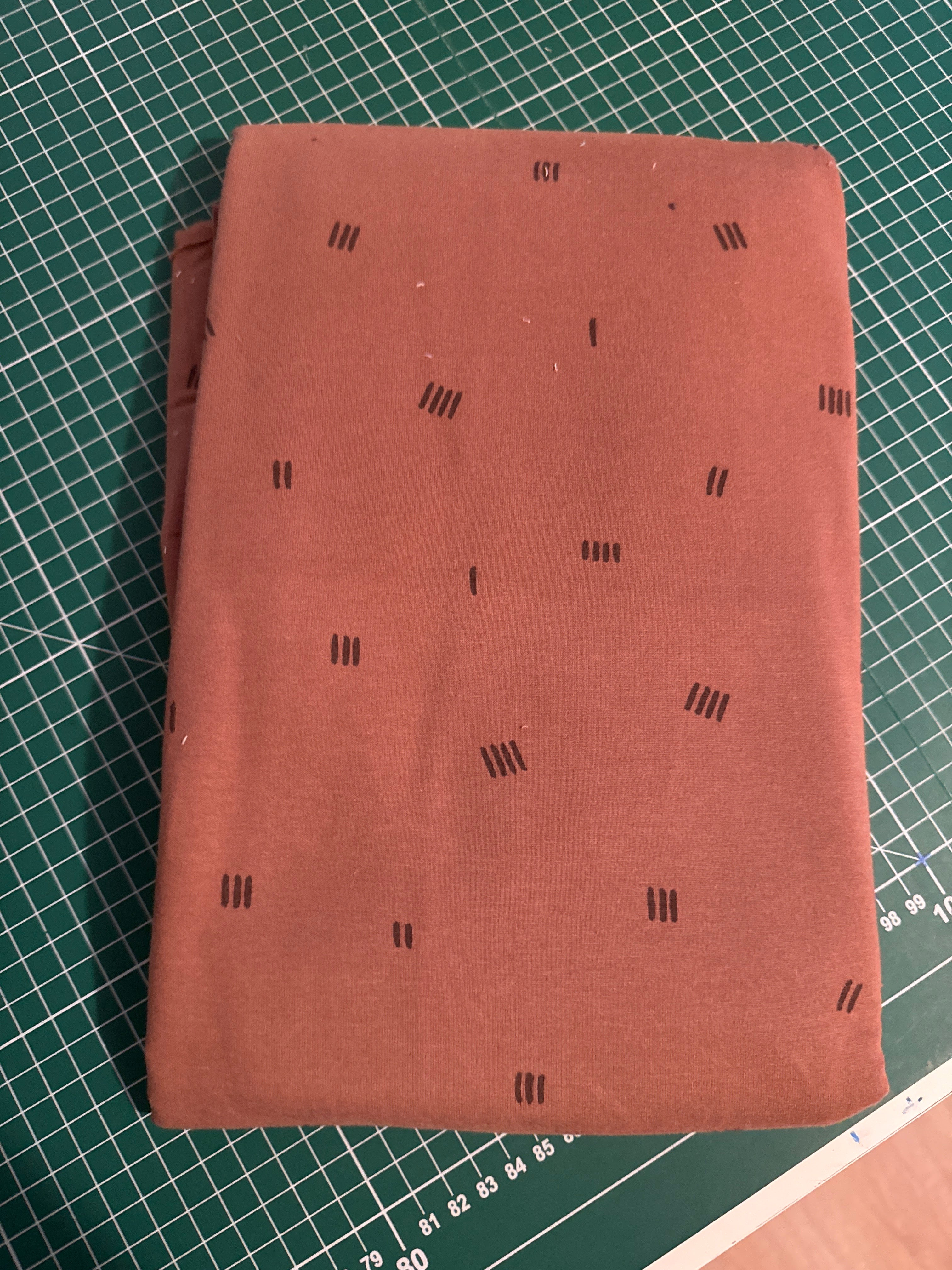 Rest 0,85 stripes Braun French Terry