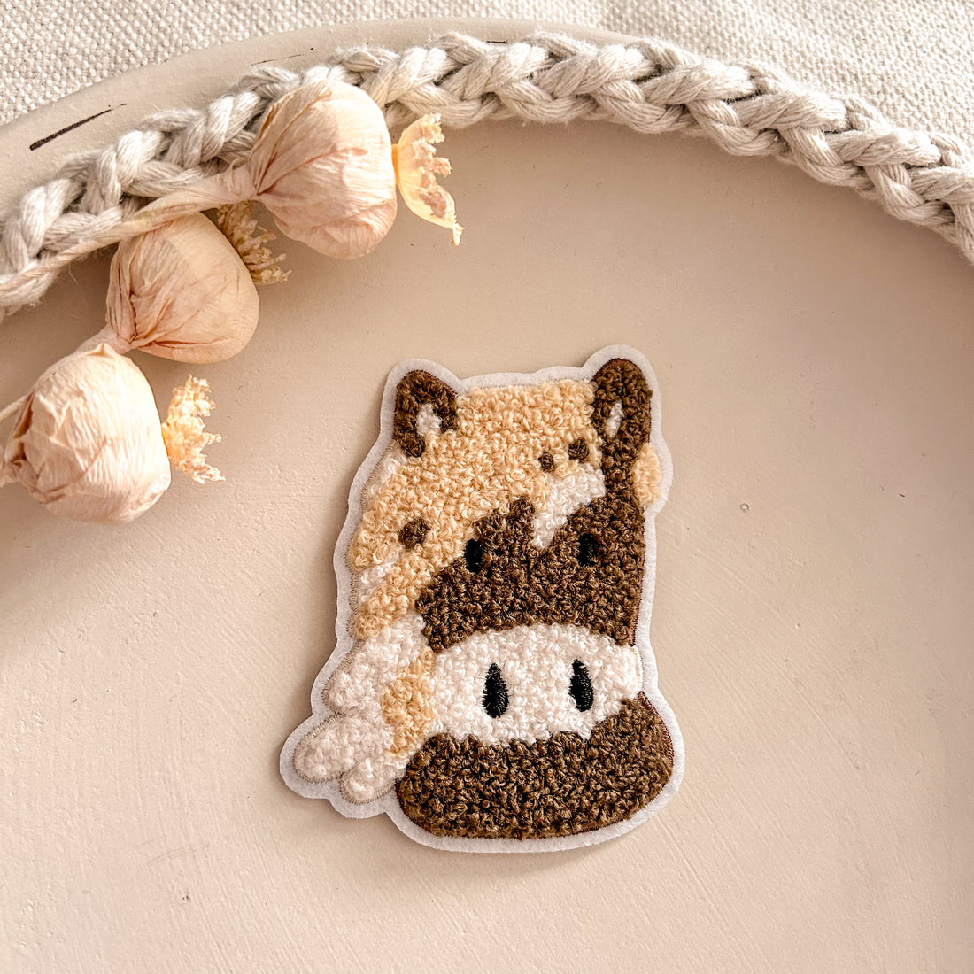 Chenillepatch Ponyhof Pferd kf Höhe 10cm (zum Aufbügeln) 3100-0005 29-3