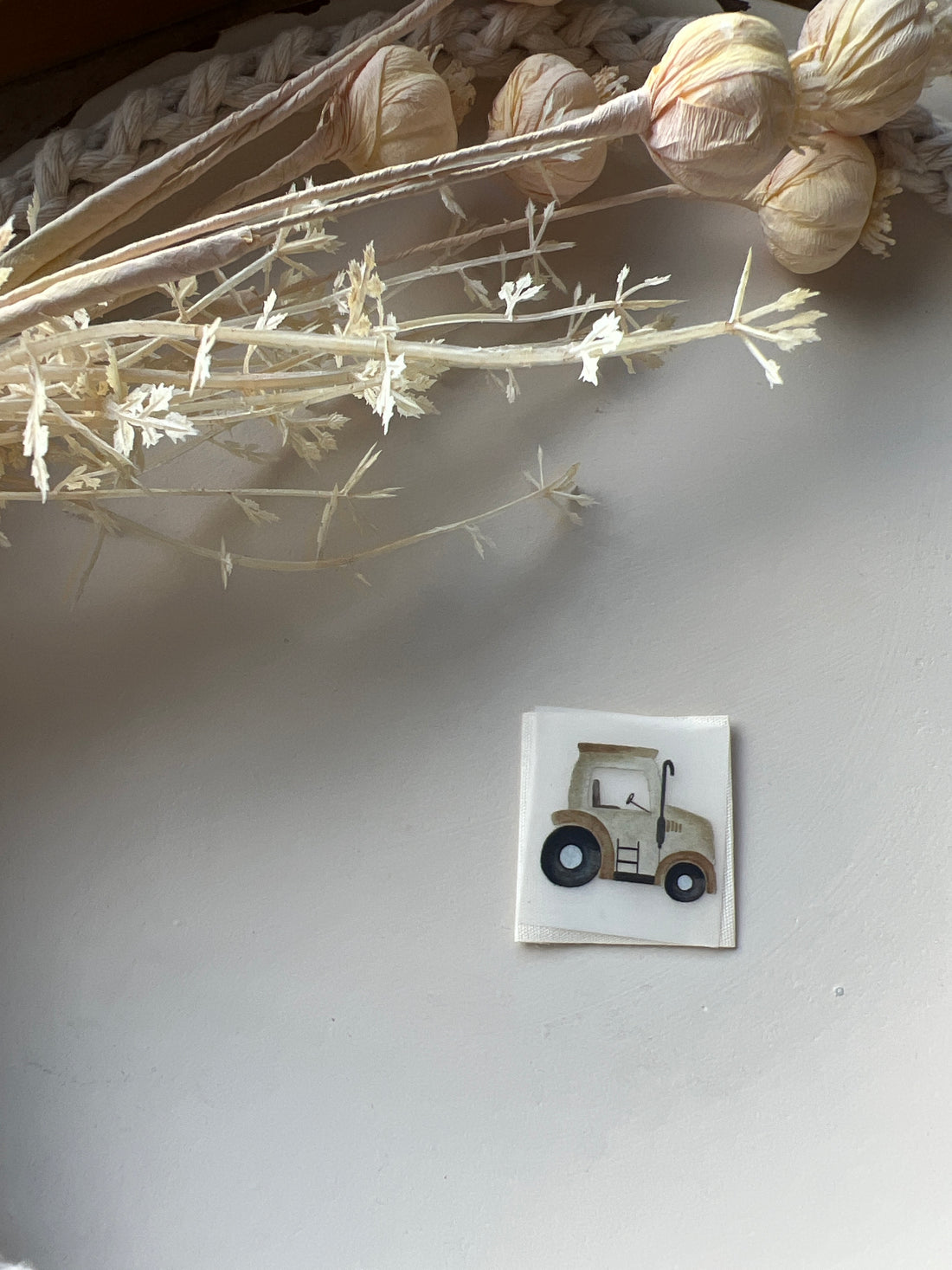 Bügelbild Traktorliebe KF 100-0018 3cm breit+ Baumwolllabel 11-2.1