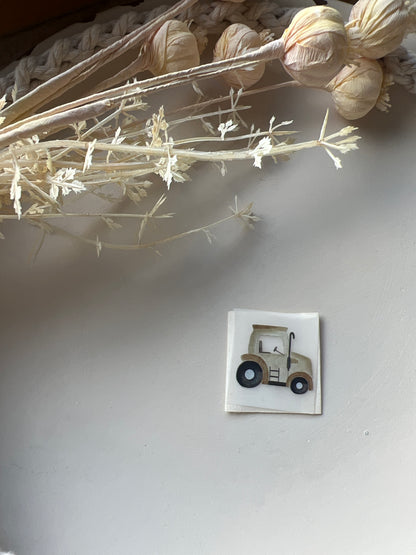 Bügelbild Traktorliebe KF 100-0018 3cm breit+ Baumwolllabel 11-2.1