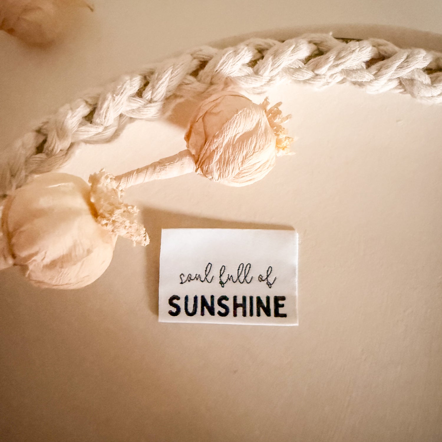 1 Set (5 Stück) Weblabel soul full of SUNSHINE 1500-0037