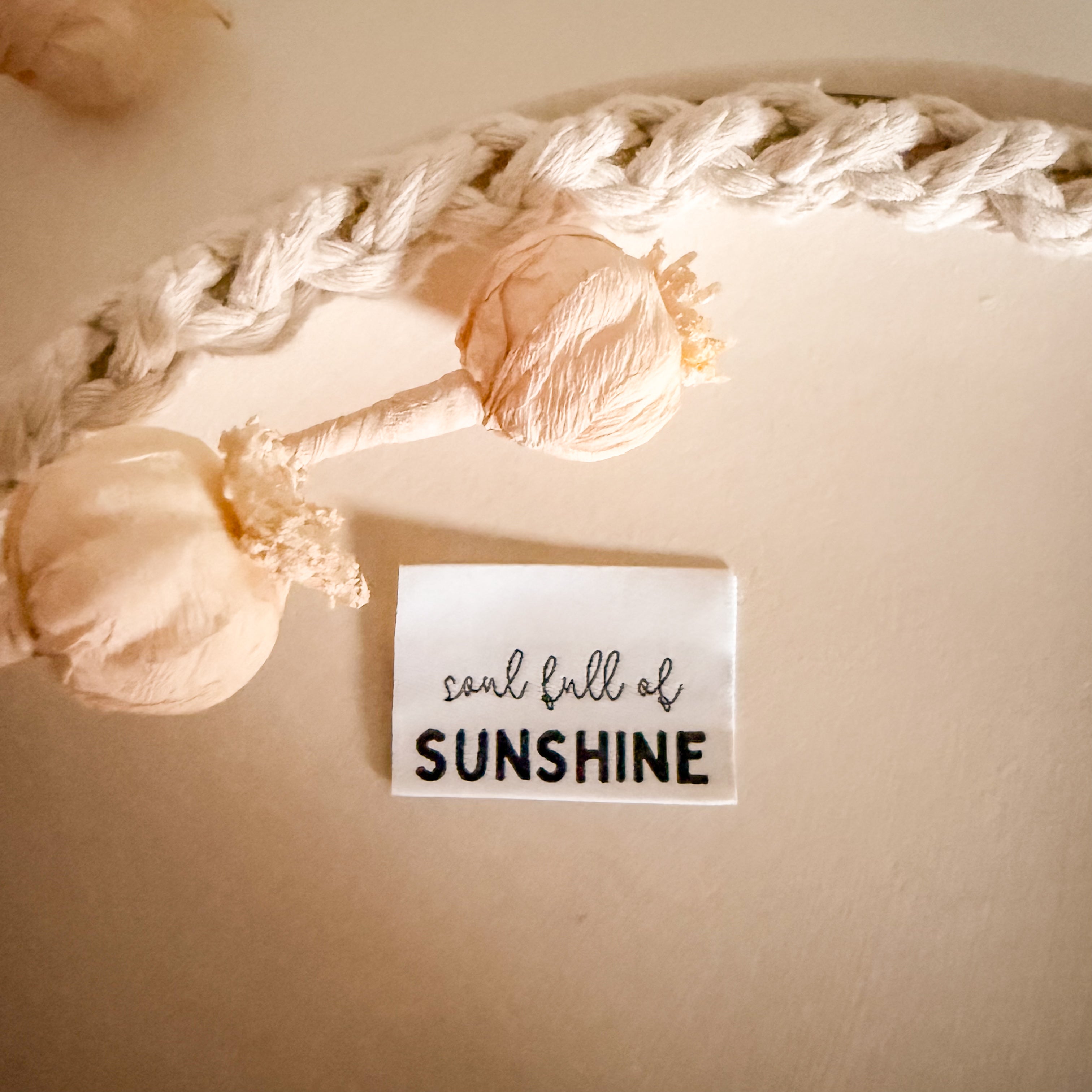 1 Set (5 Stück) Weblabel soul full of SUNSHINE 1500-0037