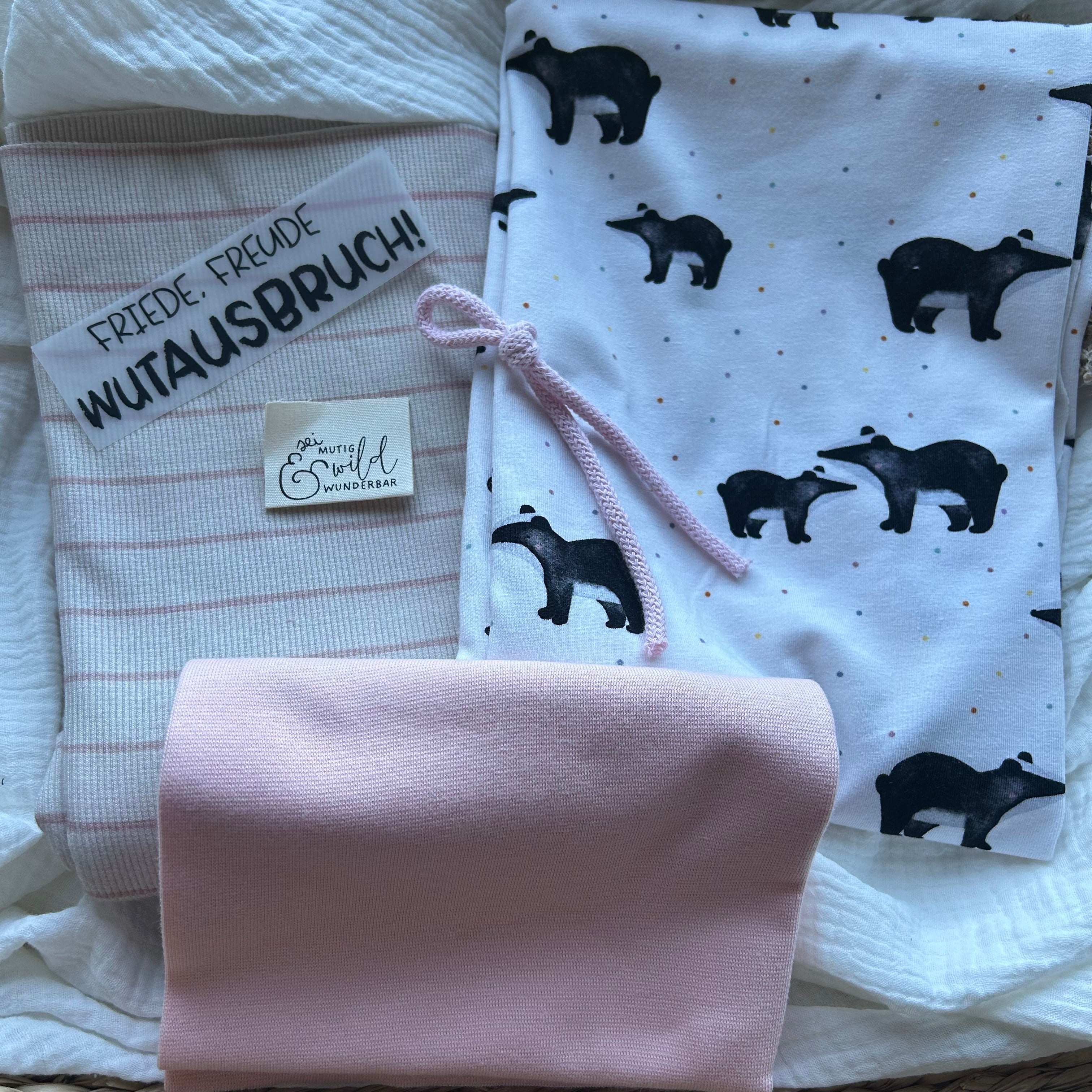 Kombipaket Goodbye 50% Familie Dachs Jersey mit rosa