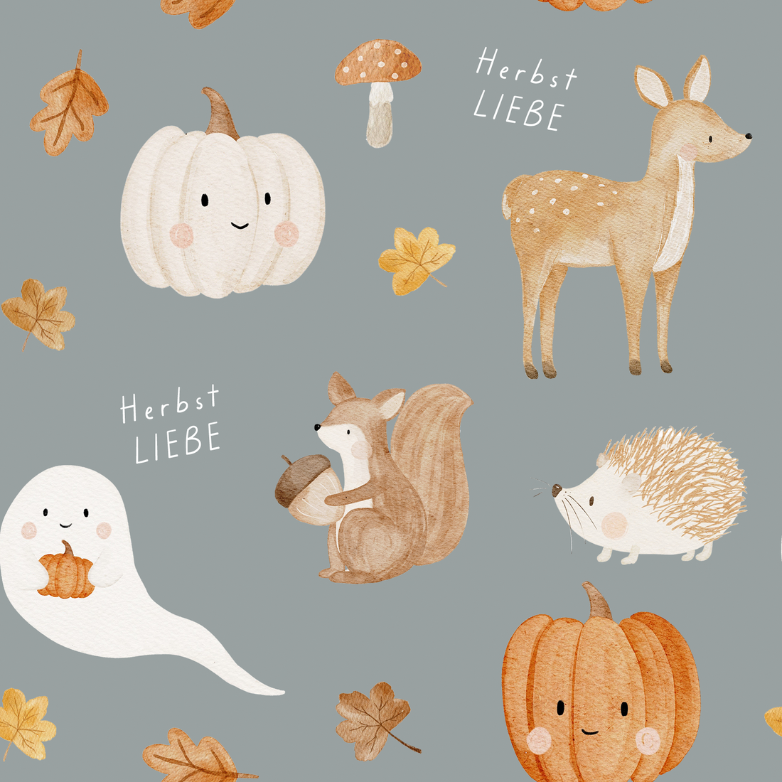 0.5m Lagerware Herbstliebe stone Hejhanni 25-0027