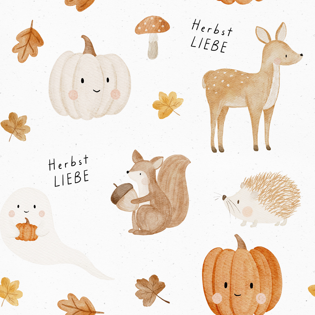 0.5m Lagerware Herbstliebe cream Hejhanni 25-0027-1