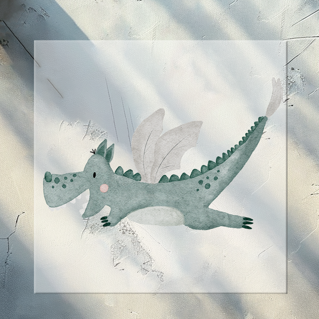 Bügelbild Drachenflug KF 100-0032 12cm breit