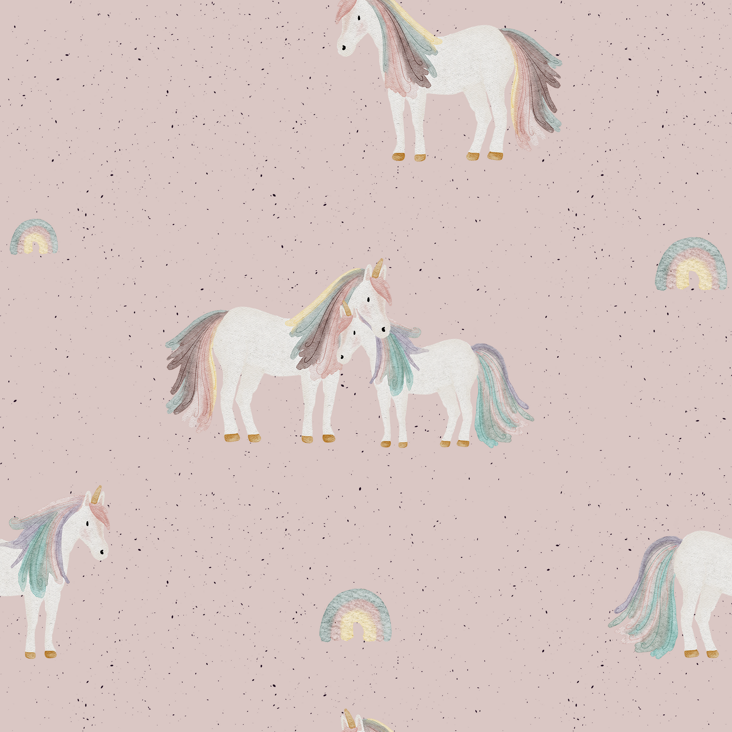 0.5m Lagerware Regenbogenmähne Rosa KF 24-0055-3