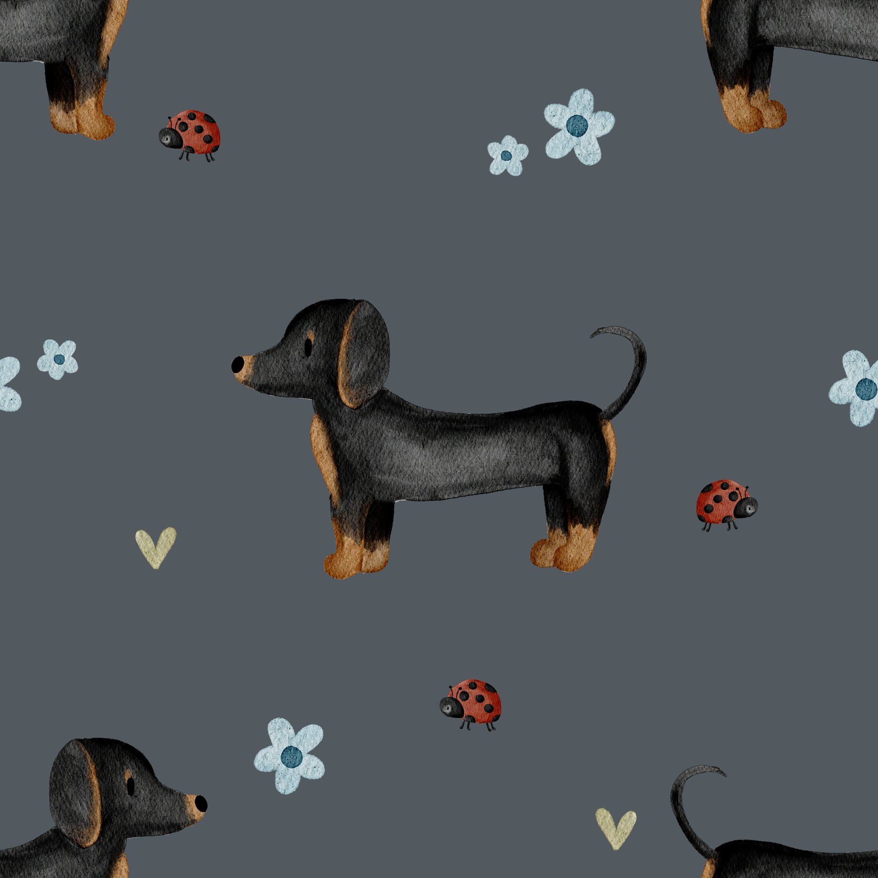 0.5m Lagerware Gustav Hund blau KF 26-0002