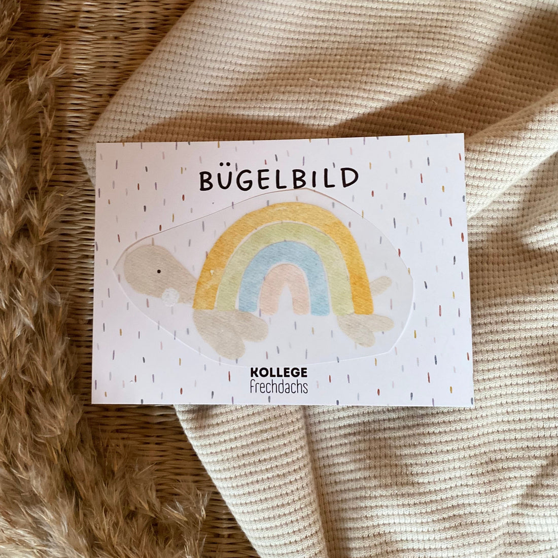 Bügelbild Chillkröte 11cm breit 100-0007