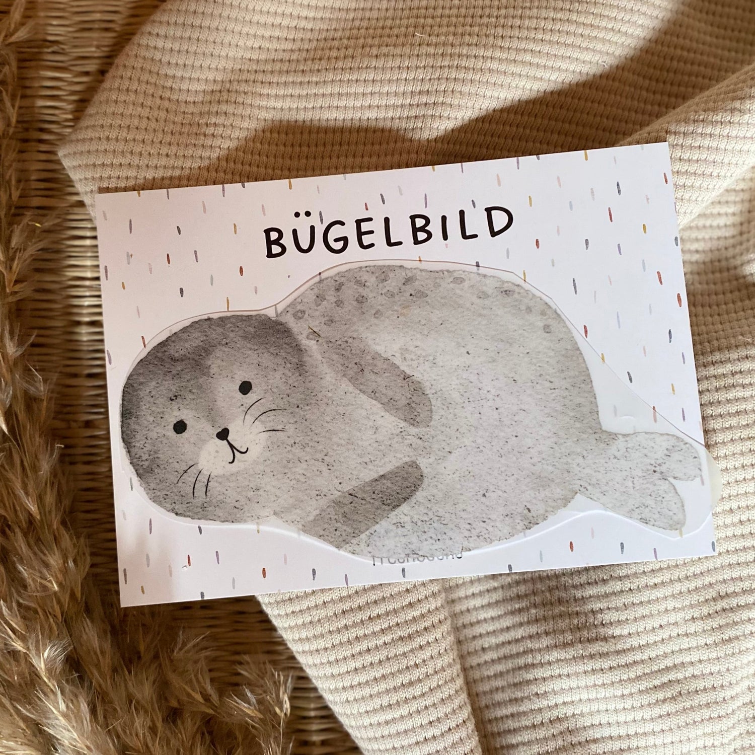 Bügelbild Robbe 100-0009 10cm breit 10-3.3