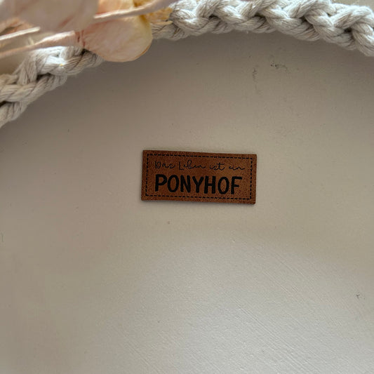 1 Kunstlederlabel Das Leben ist ein Ponyhof! 2010-0047