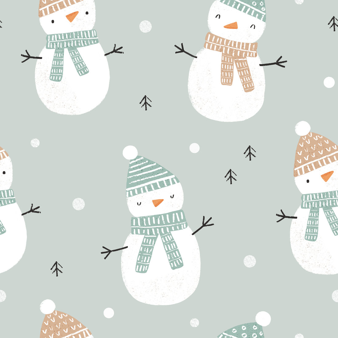 0.5m Vorbestellung Schneebert Mint Oliv Olena Illustration 26-0044
