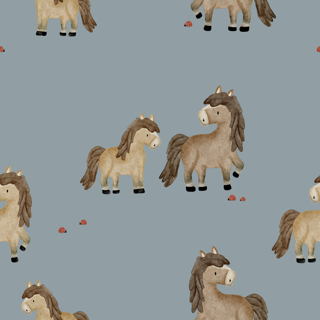 0.5m Lagerware Galöppchen Mittelblau KF  24-0015-2