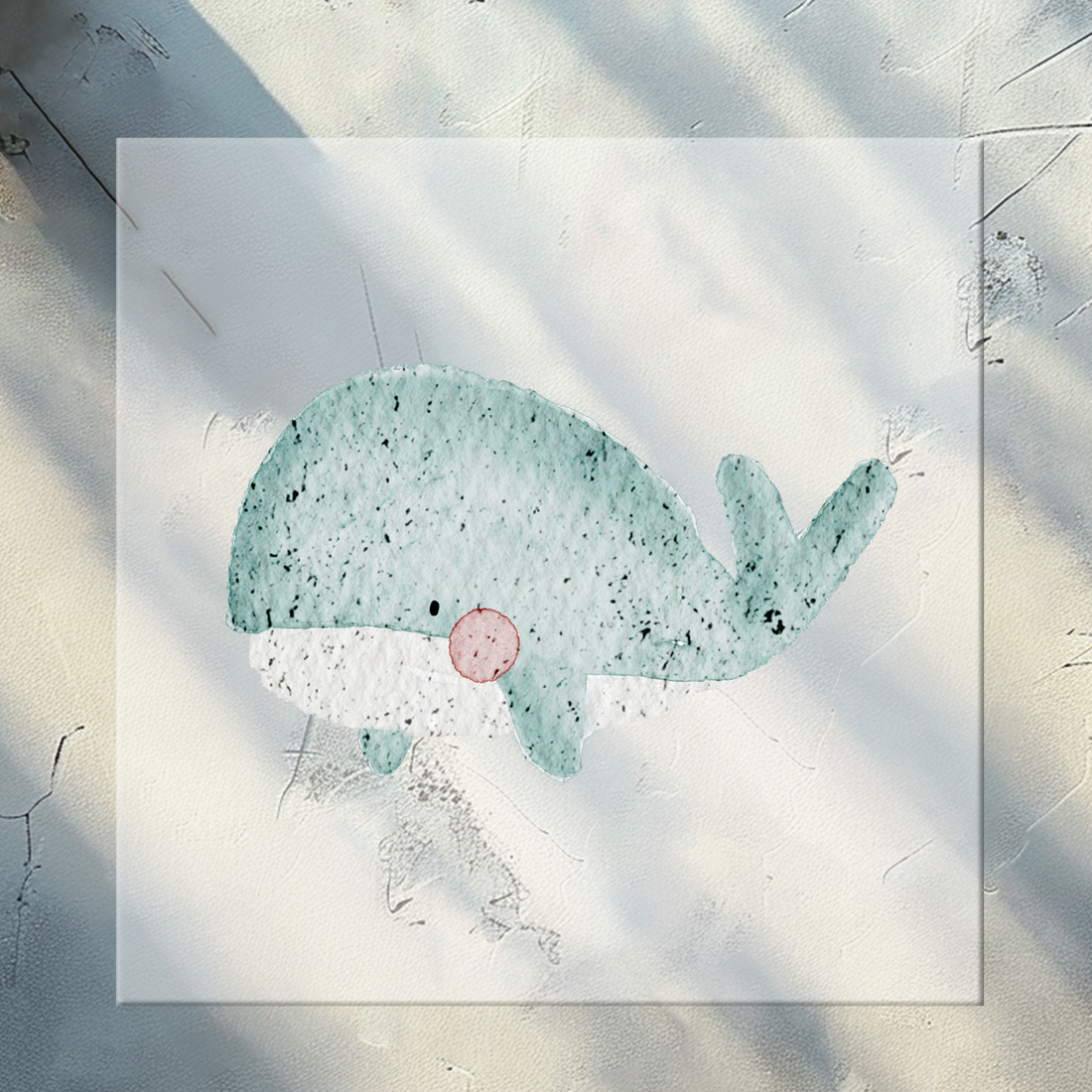 Bügelbild Wal KF 100-0035 4,5cm breit