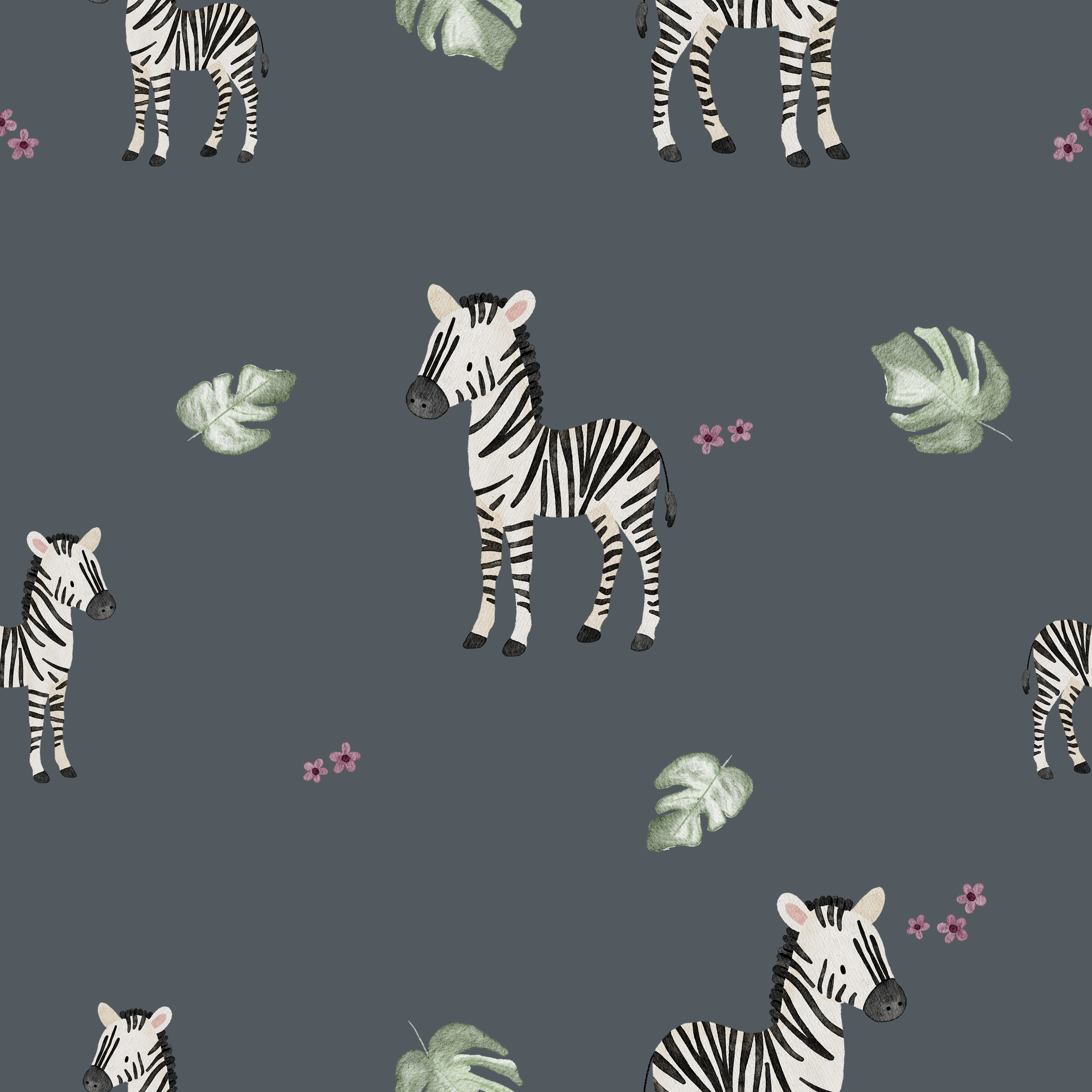 0.5m Lagerware Zoe Zebra blau KF 26-0003