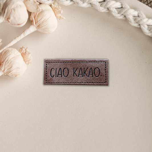 1 Kunstlederlabel Ciao Kakao dicker 2010-0059-1 14-7.3