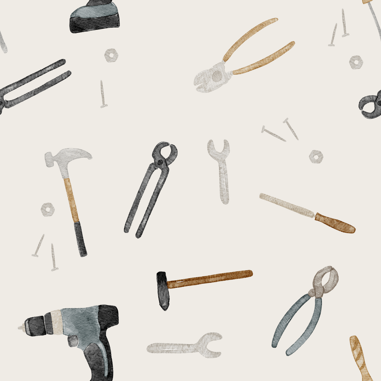 0.5m Lagerware Kleiner Handwerker creme Hejhanni 21-0062-4