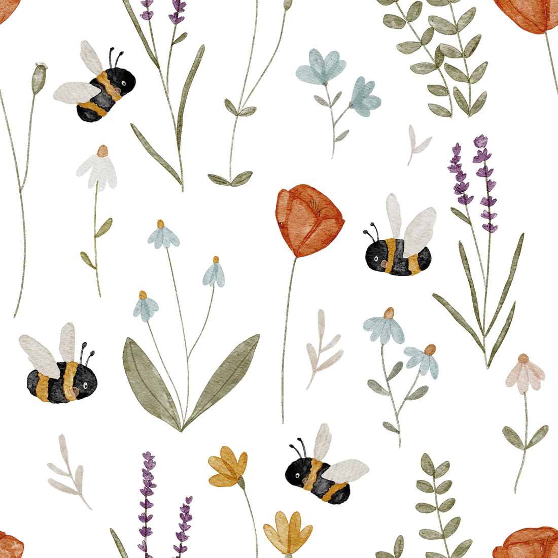 0.5m Lagerware Hummelfrühstück  weiß Hejhanni 21-0063-2