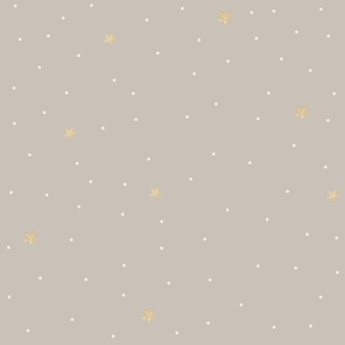 0.5m Lagerware Dots beige mit Sternen 21-0213