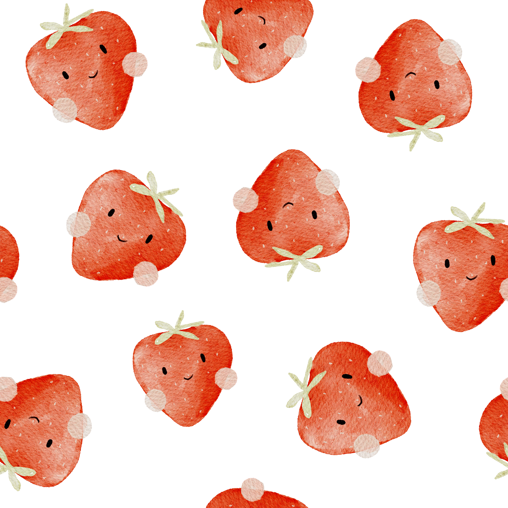 0.5m Lagerware Erdbeerchen Hejhanni 22-0075