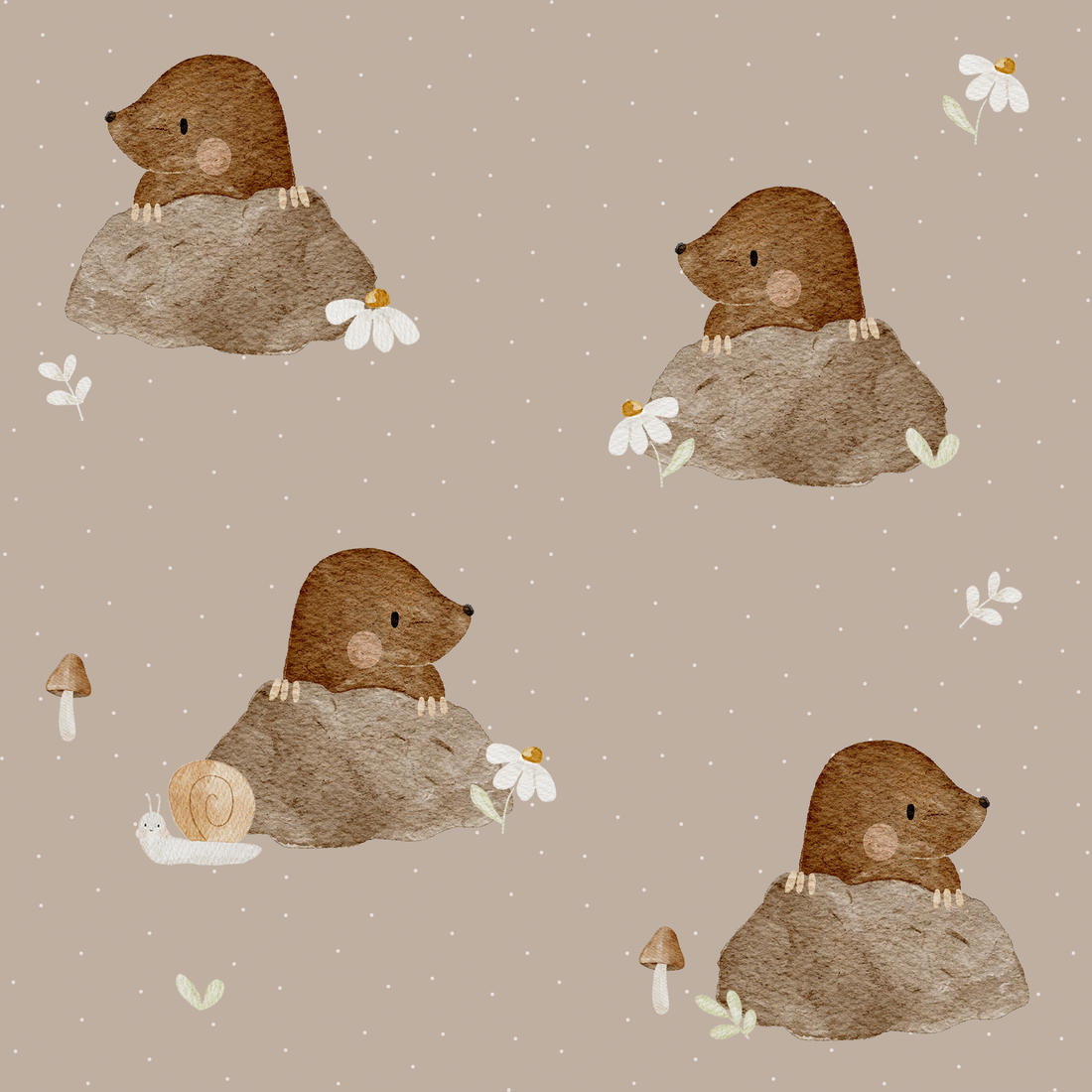 0.5m Lagerware French Terry Unter der Erde Hejhanni 22-0251