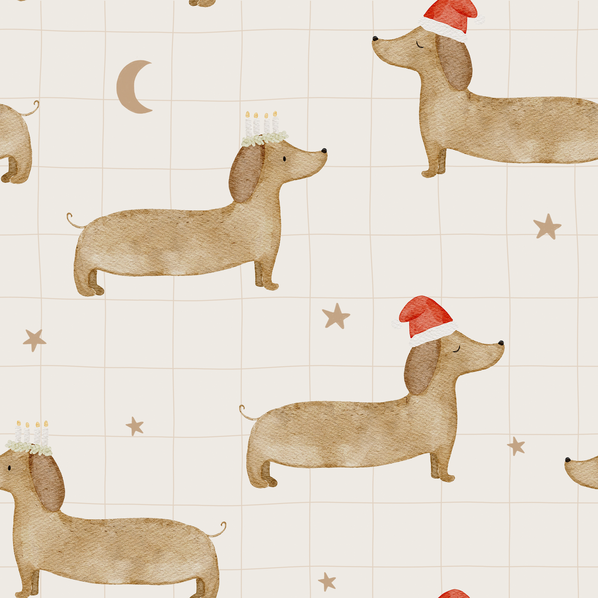 0.5m Vorbestellung Weihnachtswuff cream Hej Hanni 22-0323