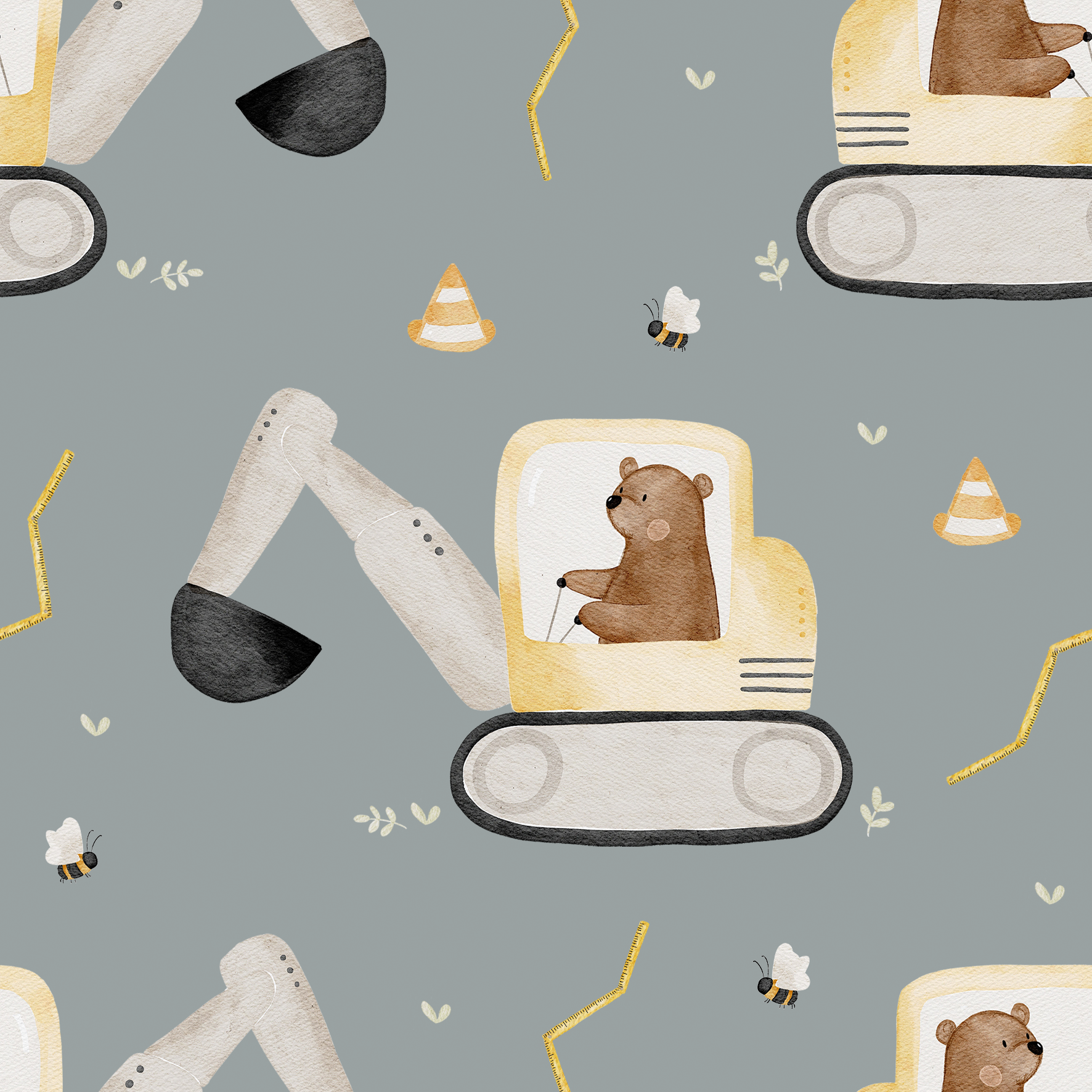 0.5m Lagerware Baggerbär Hejhanni 23-0123