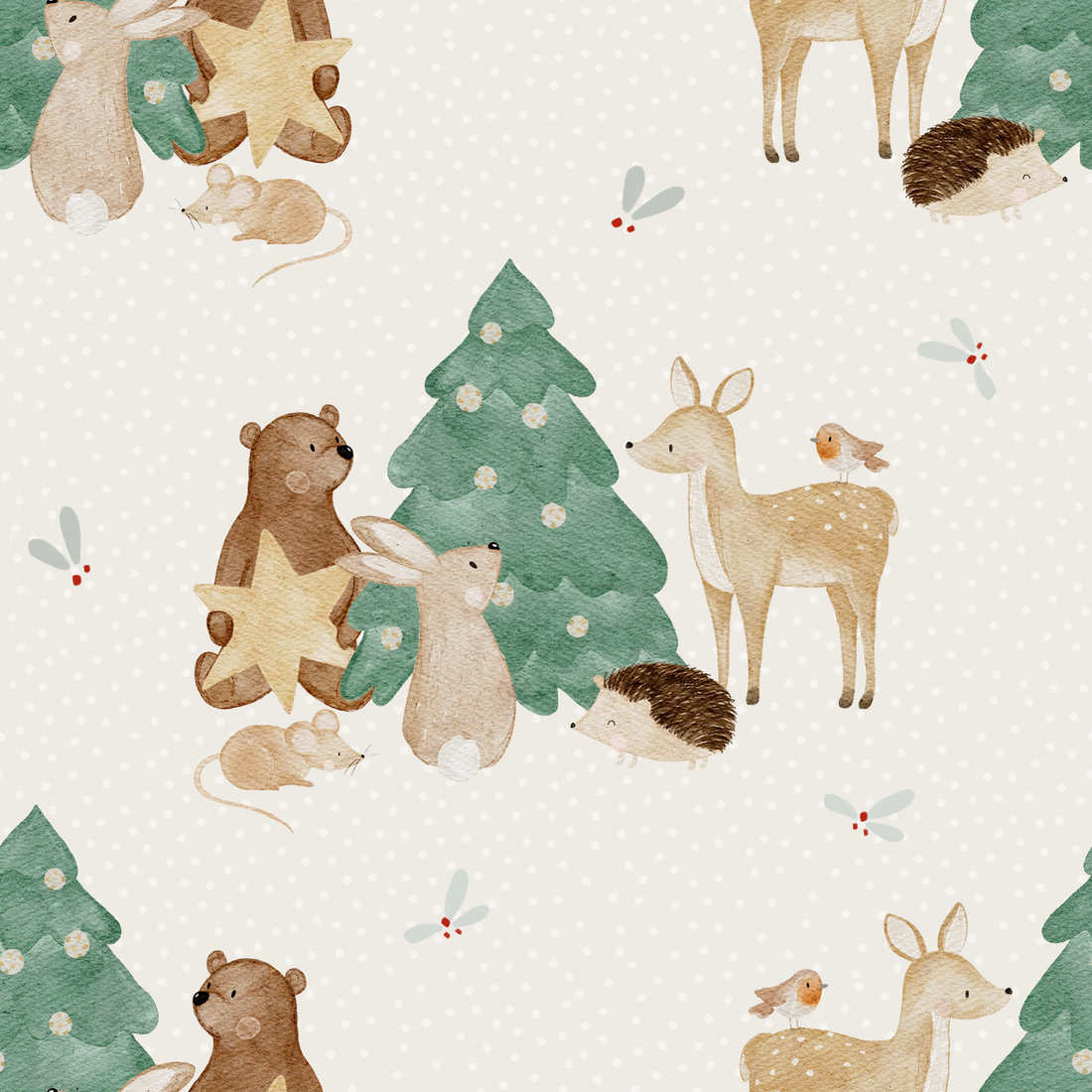 0.5m Lagerware Weihnachtsabend Hejhanni 23-0141