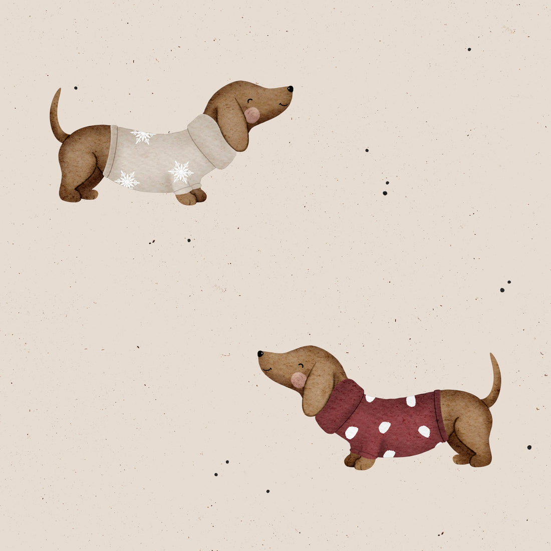 0.5m Lagerware Dietmar Dackel feiert Weihnachten 23-0171